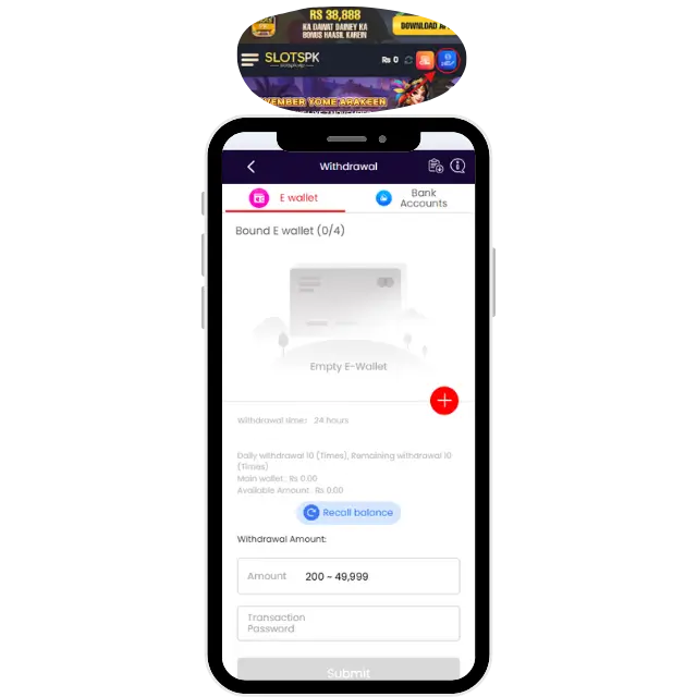 How to make withdrawal banner Payment Options