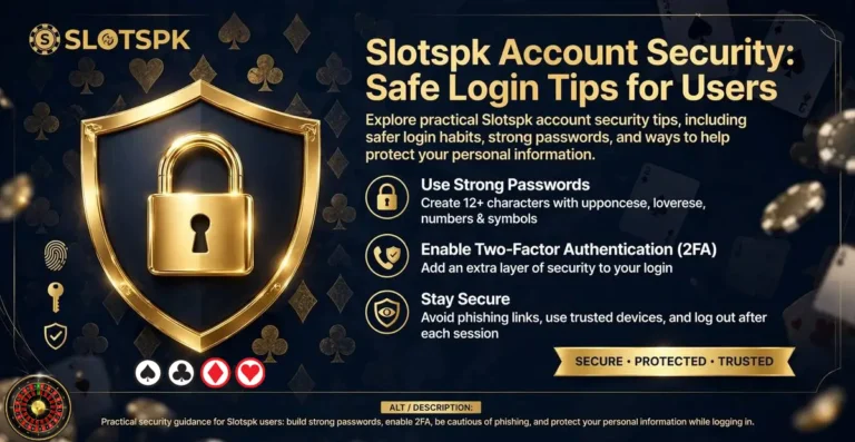 Slotspk App Account Security