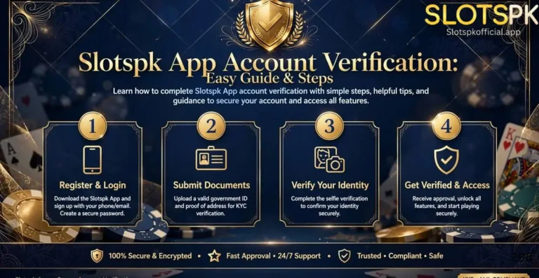 Slotspk App Account Verification
